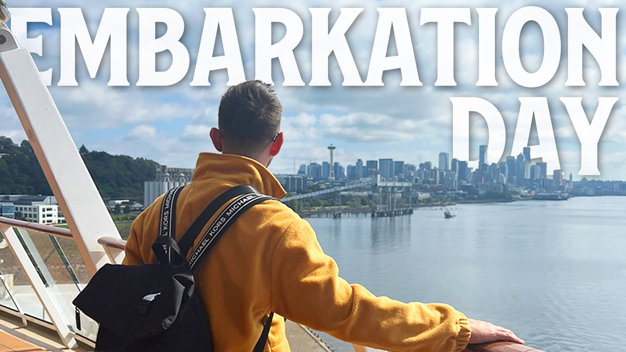 Boarding Our First Alaska Cruise - Embarkation Day Chaos | Royal Caribbean's Quantum of the Seas