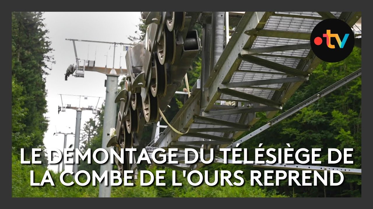 A Saint-Pierre de Chartreuse, le démontage du télésiège de la Combe de l'Ours reprend