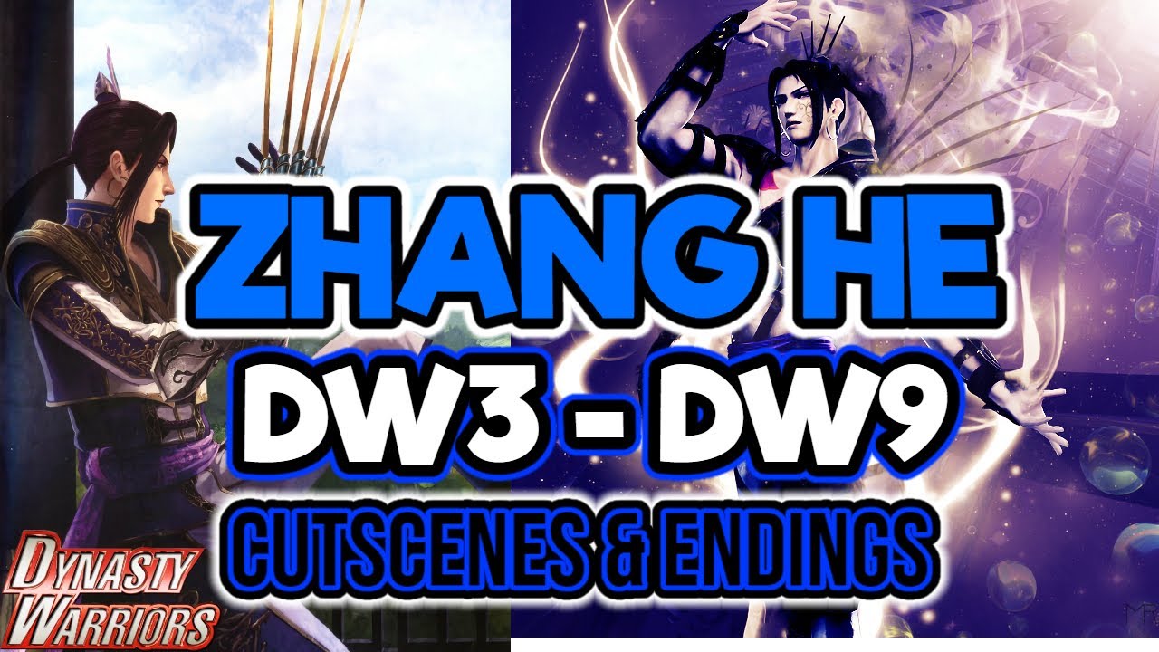 Zhang He ALL Cutscenes & Endings - Dynasty Warriors - 4K 60 FPS