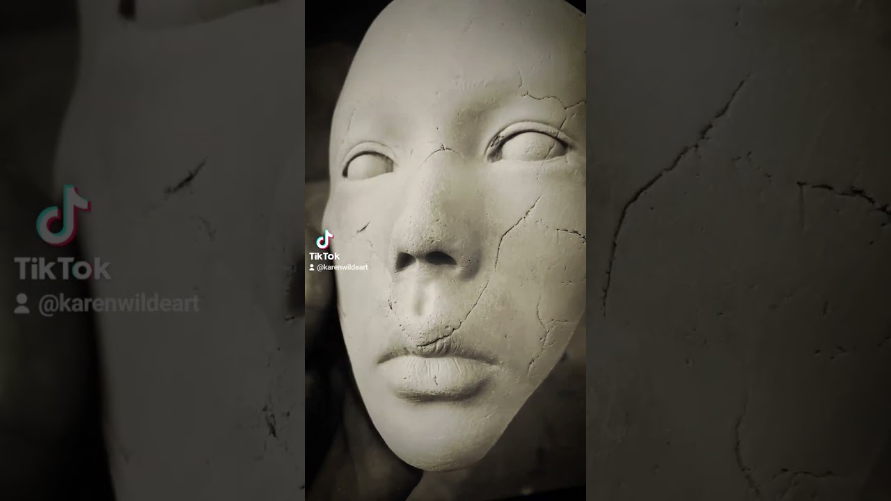 Perfectly Imperfect 💔  #Fractured #Faces #figurative #Sculpture