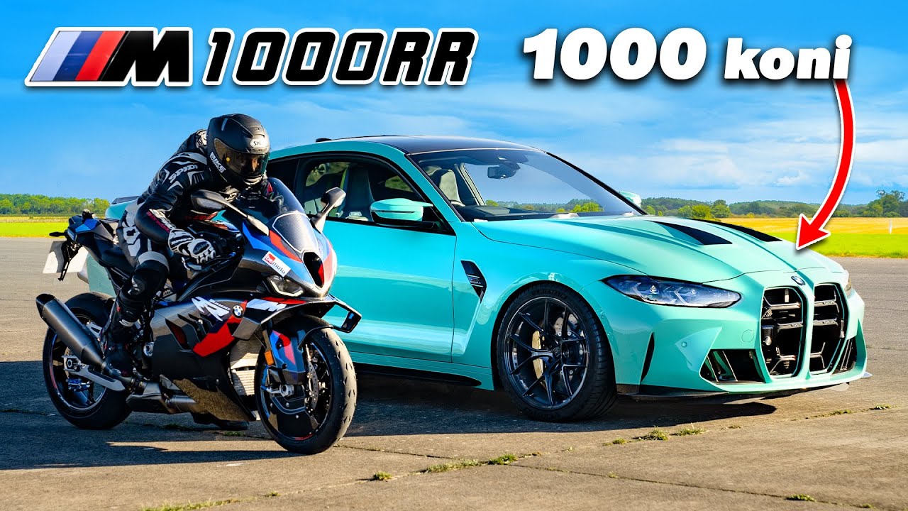 1000-konne BMW M4 v M1000RR: WYŚCIG