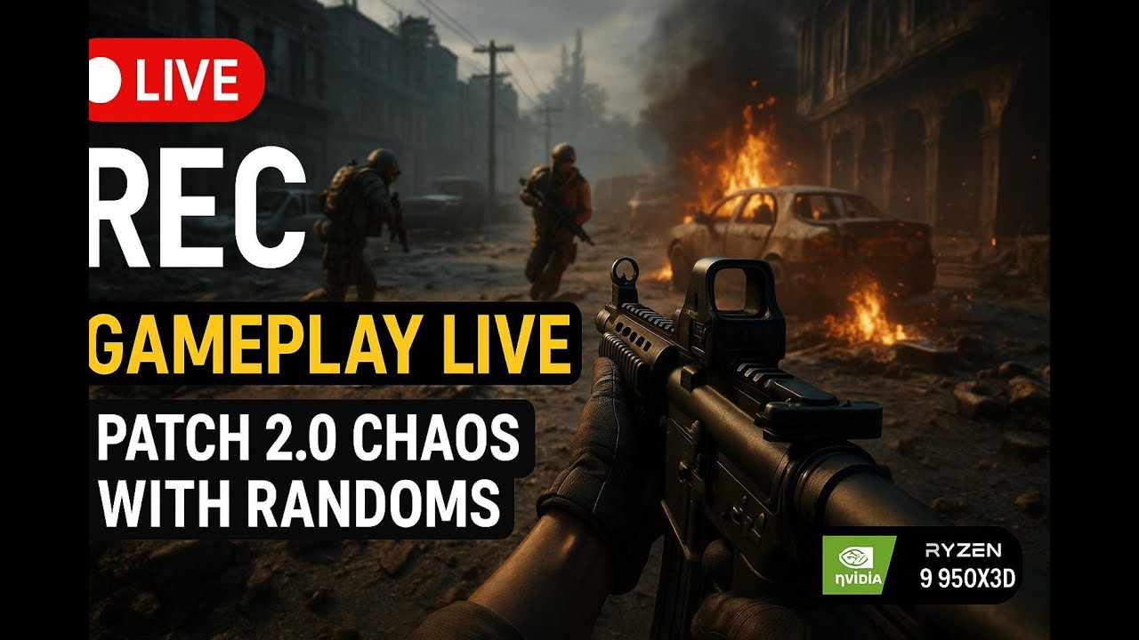 REC Gameplay Live | Patch 2.0 Chaos with Randoms (No Mic) | RTX 5090 + Ryzen 9 9950X3D