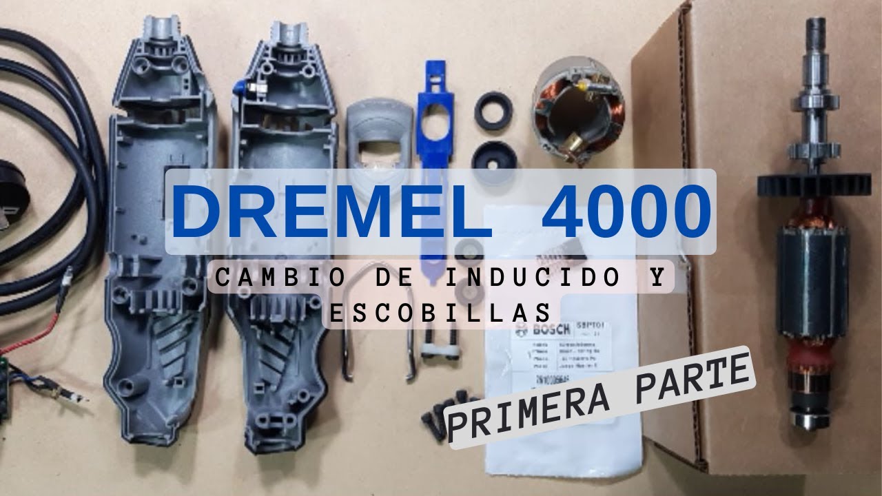Reparación Dremel 4000, cambio de inducido y escobillas-Primera parte