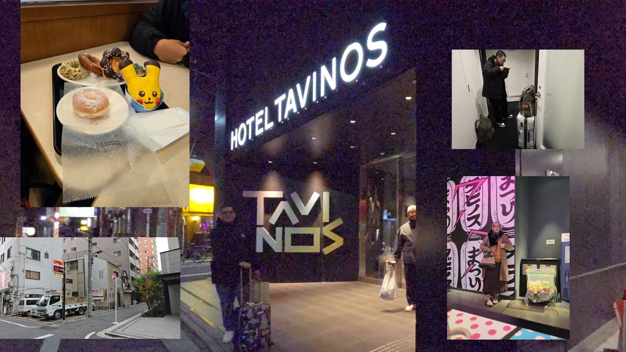 CHEK OUT HOTEL TAVINOS ASAKUSA //BREAKFAST MISTER DONAT JAPAN