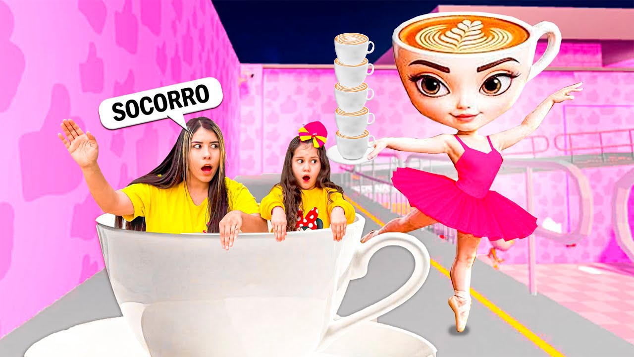 LAYRA E LARISSA TIVERAM QUE FUGIR DA BAILARINA CAPUCCINO MALVADA!! 