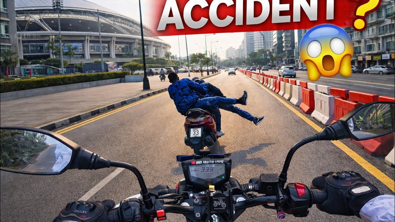 ⚠️ ACCIDENT? 😱 অল্পের জন্য বড় এক্সিডেন্ট থেকে বেঁচে গেলাম | Moto Vlog ⚠️