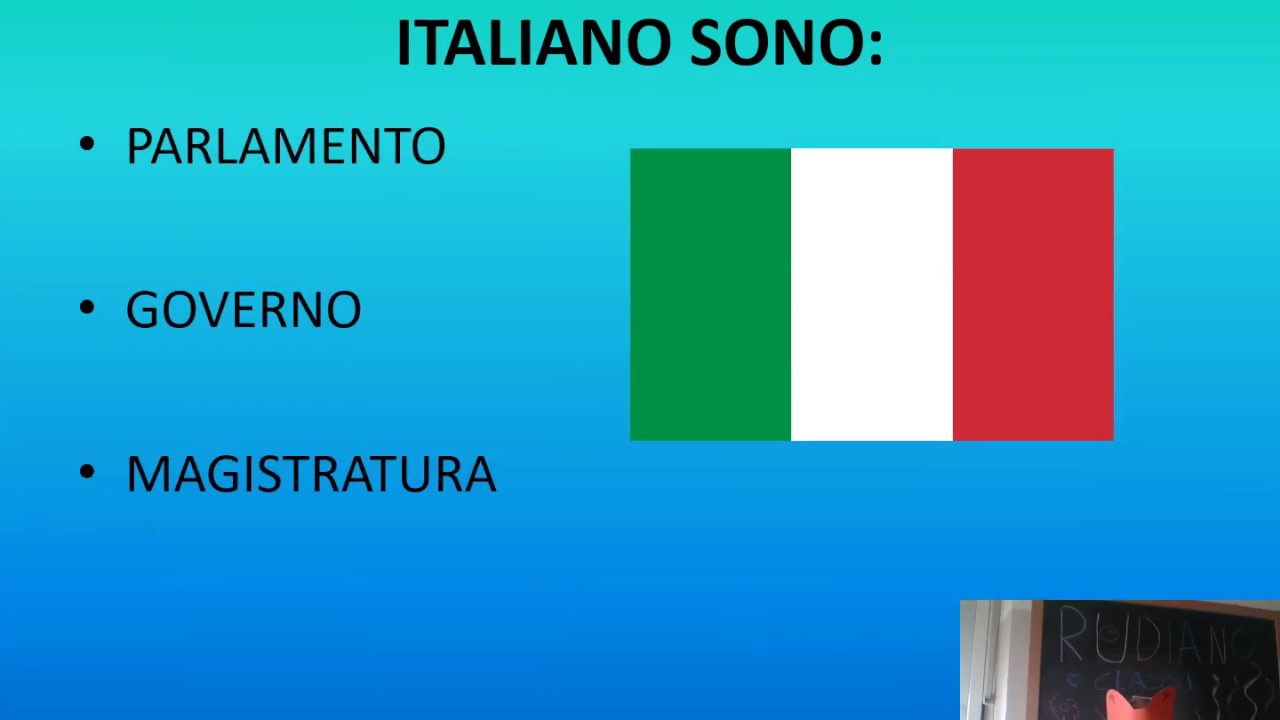 LE ISTITUZIONI DELLO STATO ITALIANO