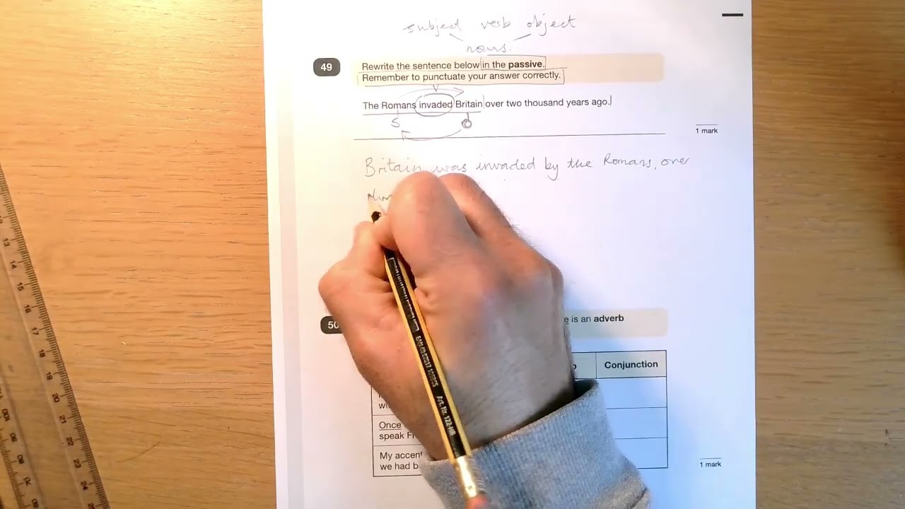 2023 Key Stage 2 English grammar, punctuation and spelling Paper 1 Questions 49 and 50