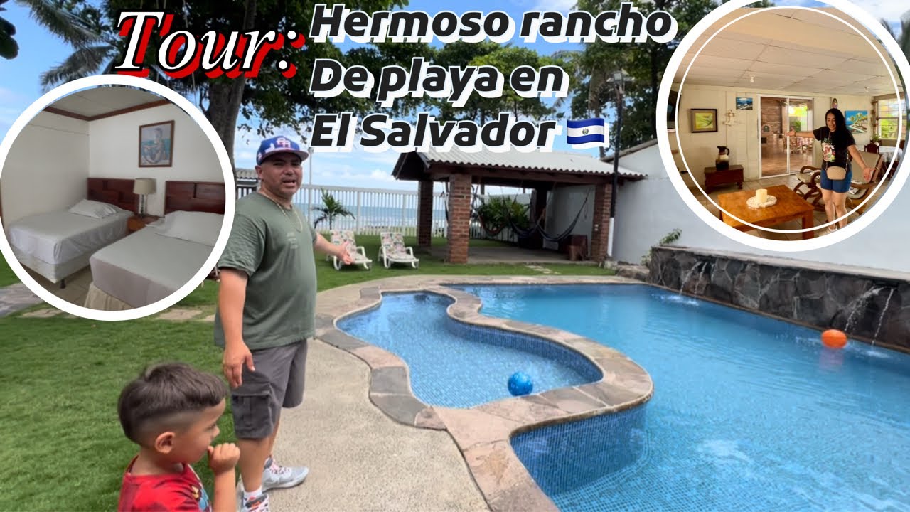 Rancho de playa para vacaciones en El Salvador 