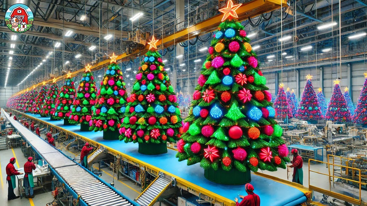 How Artificial Christmas Trees Are Made  - Christmas Trees Factory Tour