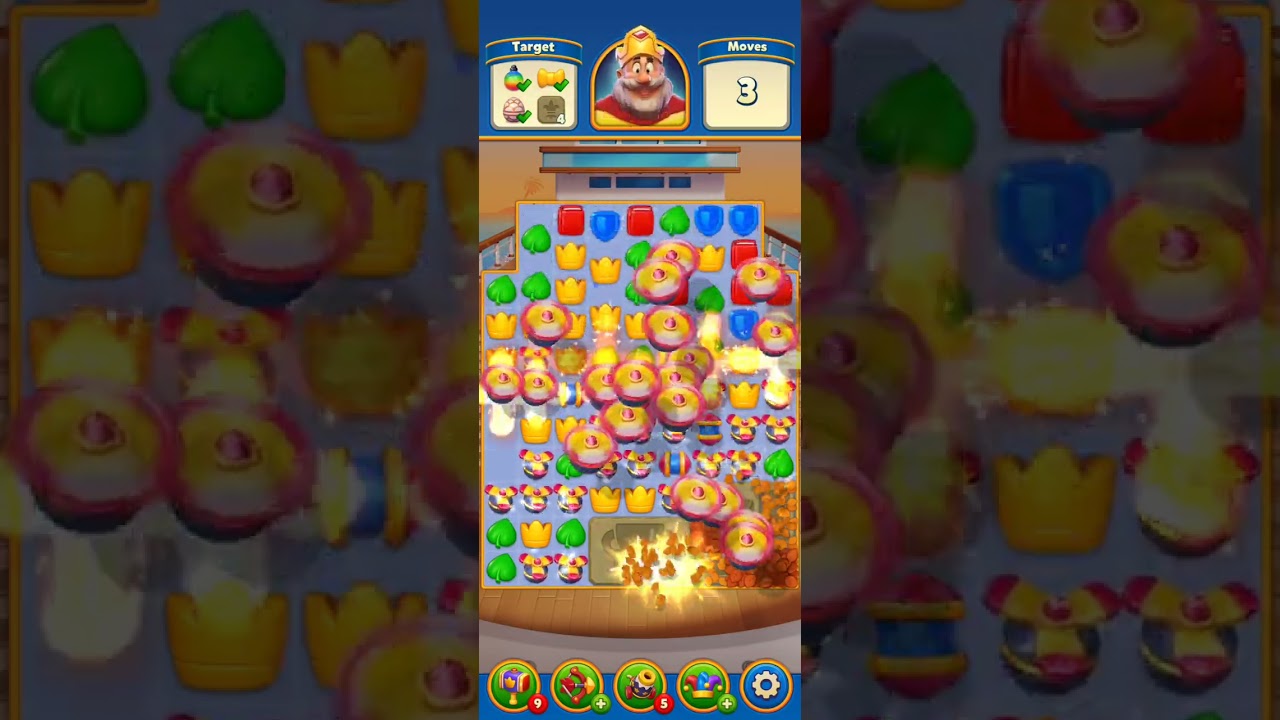 Royal match 4850 to 4859 levels game play tricks and Puzzle break rewards 