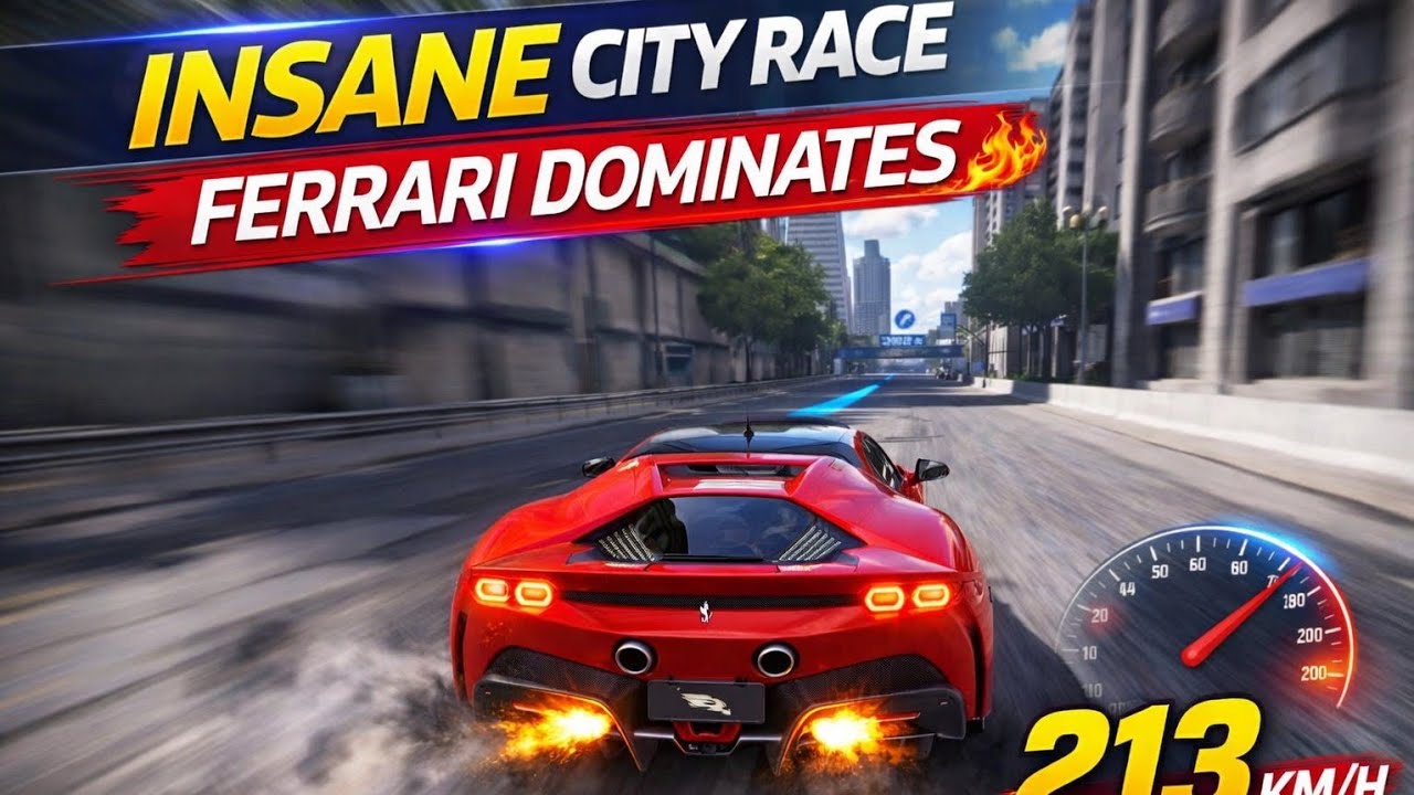 Insane City Race 🔥 Ferrari Dominates the Track | Racing Master Gameplay Day 17