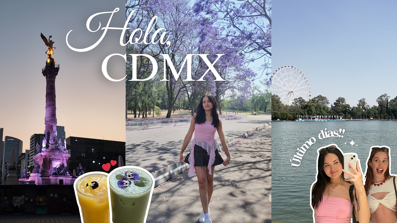 ÚLTIMO DÍA EN CDMX 🪻: lugares para conocer, jacarandas, cafeterías!