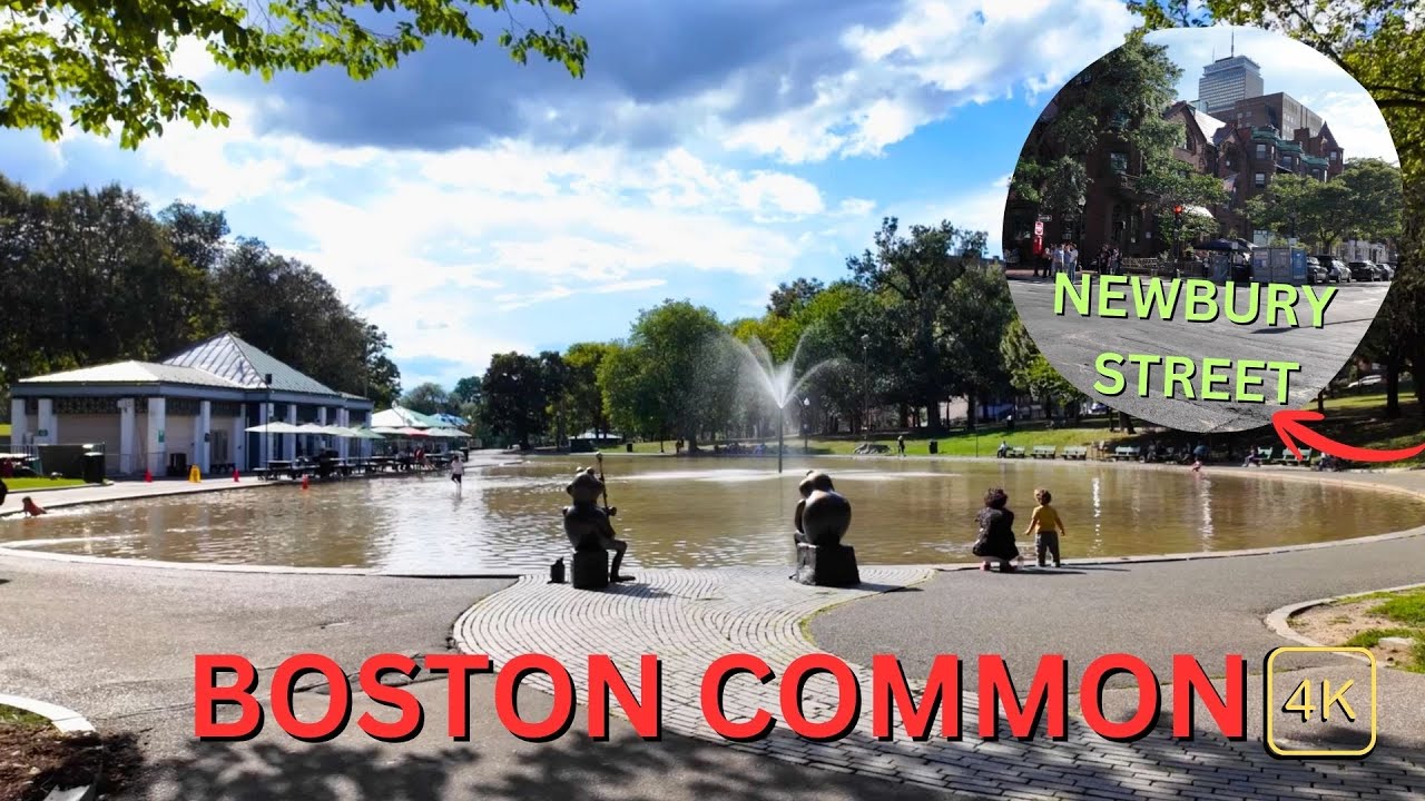 Boston Common & Newbury Street 4k walking tour | BOSTON, MA 2025