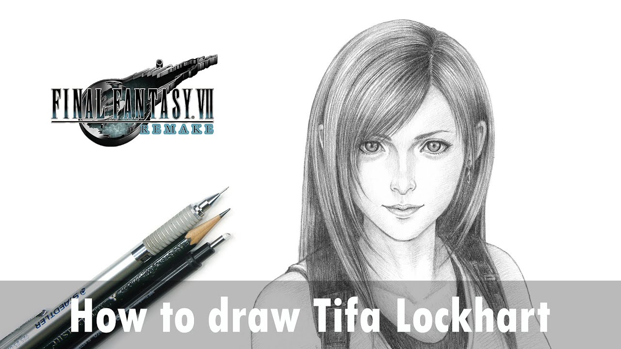 How to draw Tifa Lockhart | Final Fantasy VII Remake