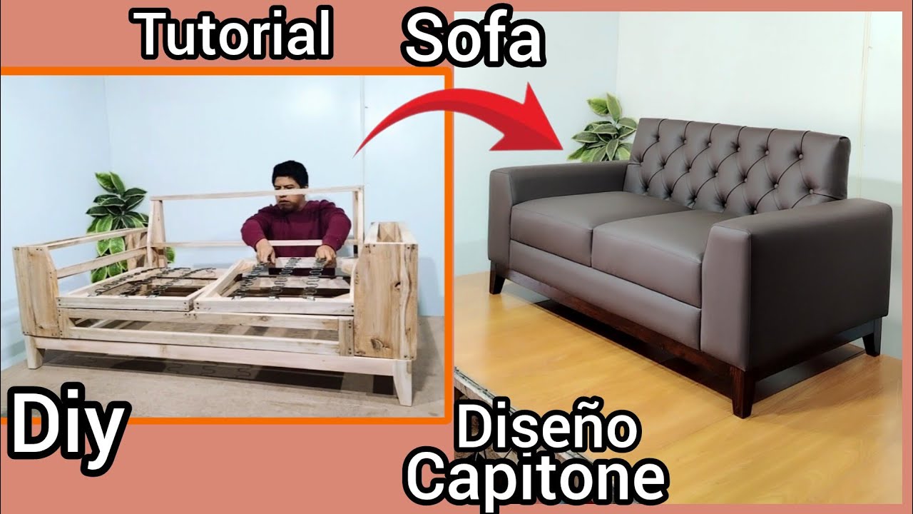 CÓMO HACER SOFÁ 🛋️ con /Diseño capitone /tutorial