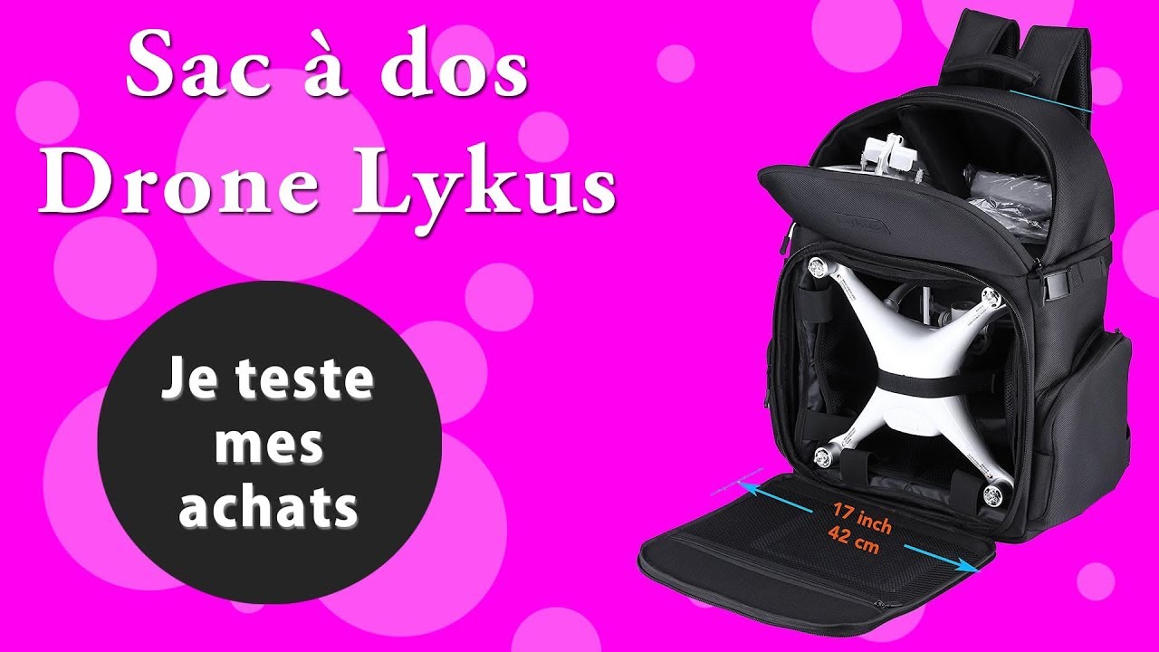 Sac &agrave; dos LYKUS pour Drone DJI Phantom