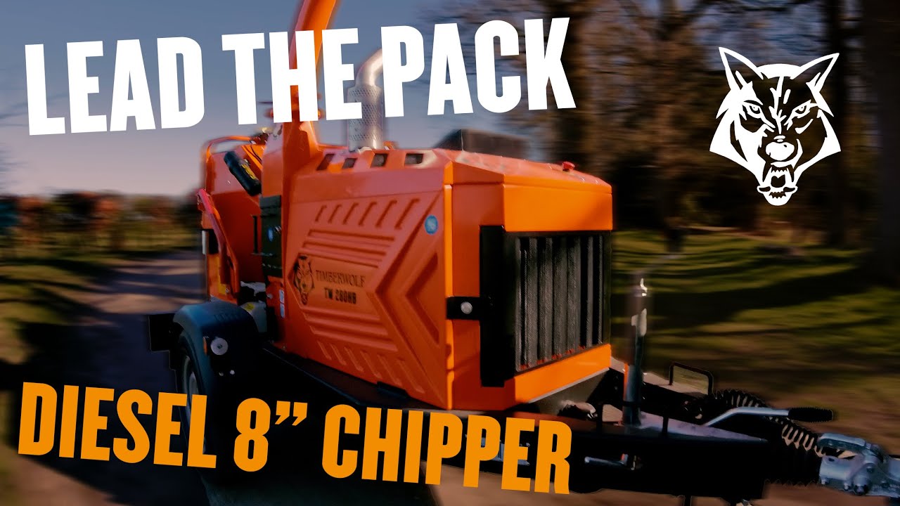 TW 280HB DIESEL - New 8in Diesel Woodchipper from Timberwolf!