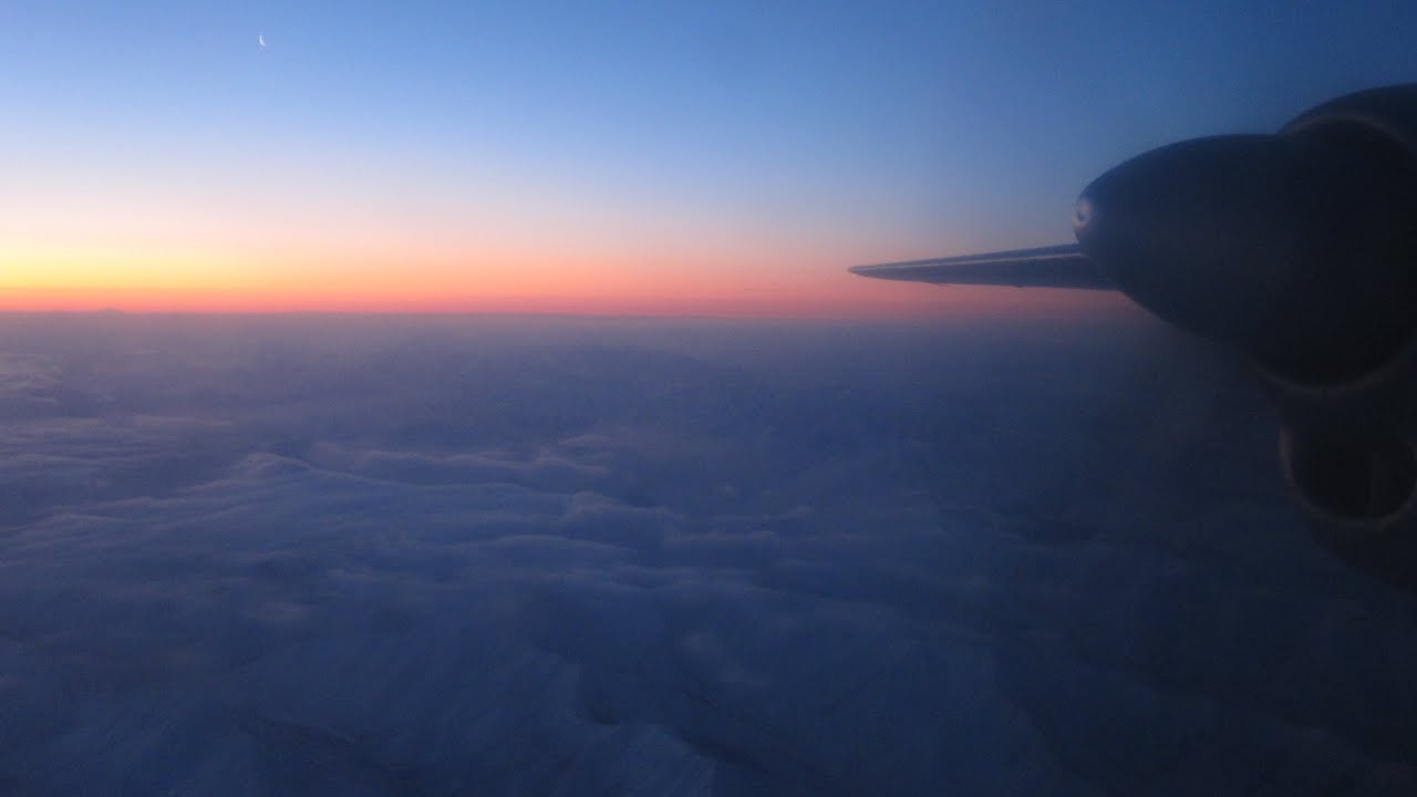 White noise of aircraft Antonov 26-100. Flight to Yakutsk.