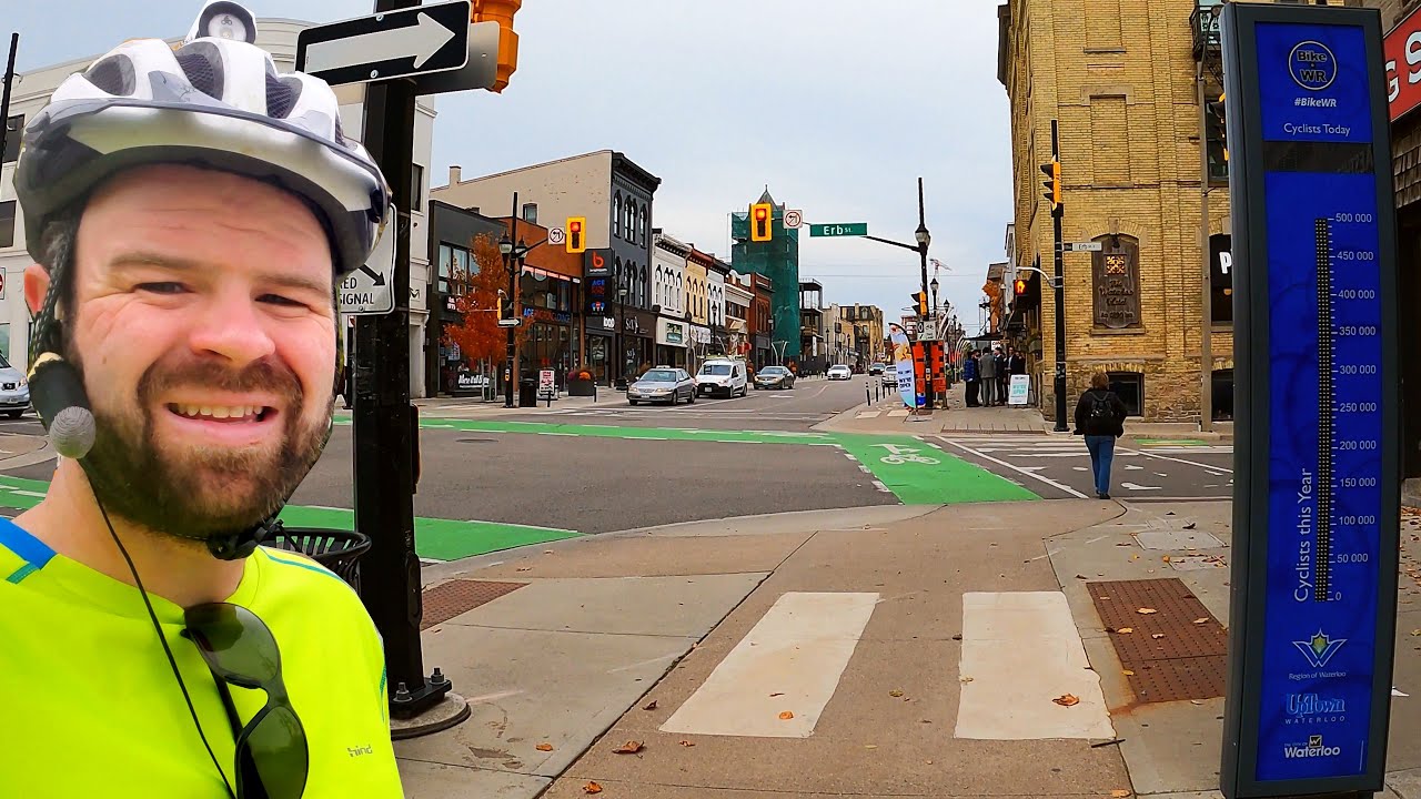 Uptown Waterloo to University of Waterloo - Narrated Bike Ride