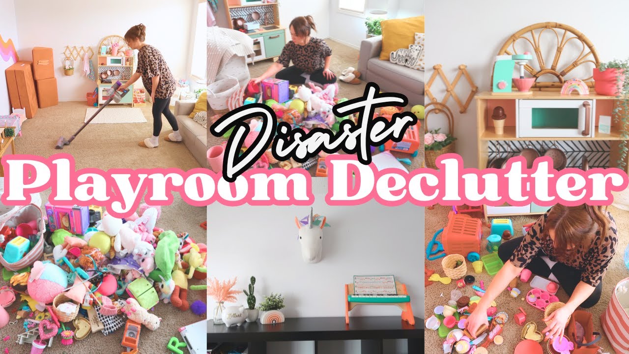 CLEANING MOTIVATION 2024 | PLAYROOM CLEAN DECLUTTER AND ORGANIZE |  CLEAN WITH ME | STAY AT HOME MOM