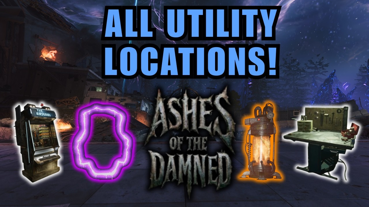 Every UTILITY Location Ashes of the Damned! | BO7 Zombies