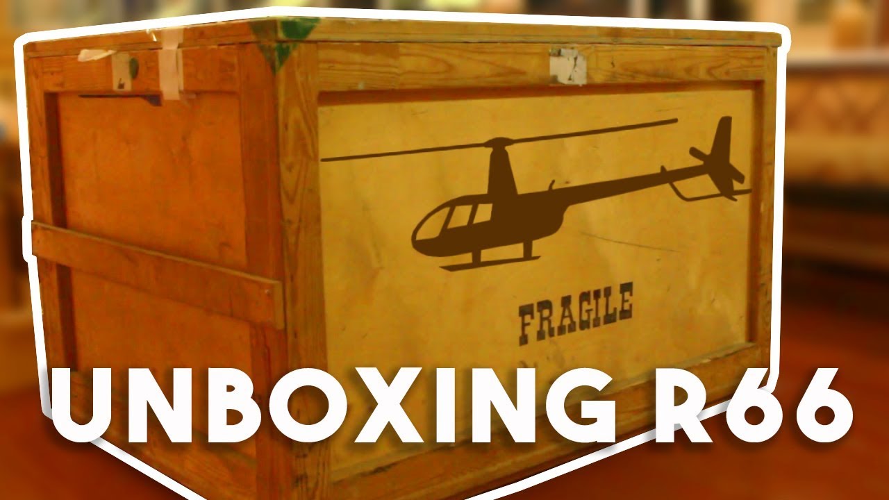 Como é Montado Um Helicóptero de VERDADE!? (Unboxing R66)