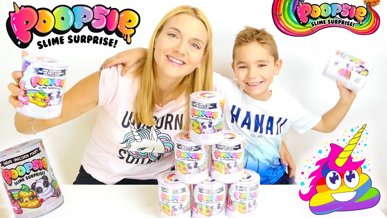 ON TESTE LES POOPSIE SLIME ! - Crotte de Licorne Surprise