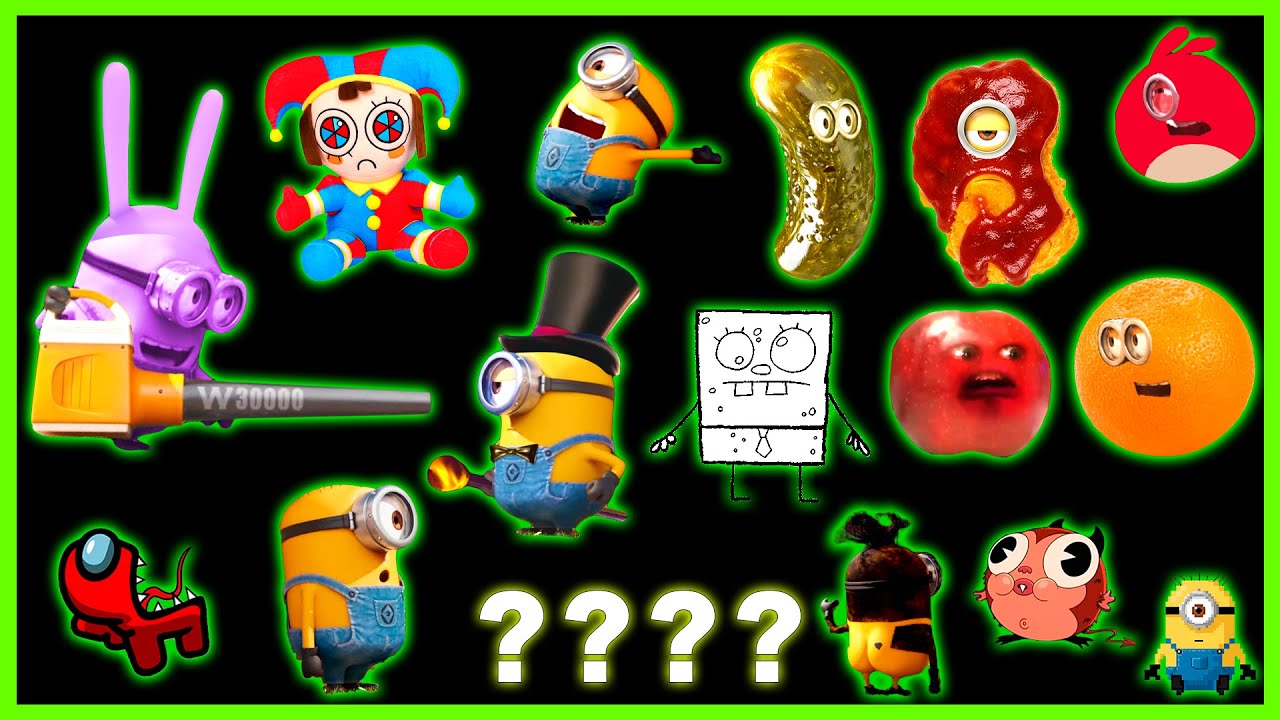 31 Minions Mowers!!! Minions Sound Variations in 487 Seconds