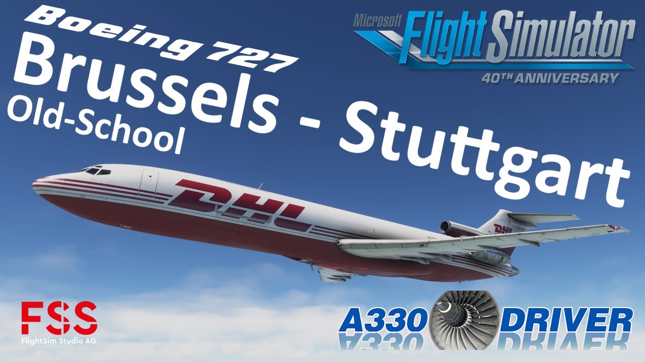 FSS Boeing 727 Freighter - Old But Gold! | Brussels - Stuttgart | Real Airline Pilot