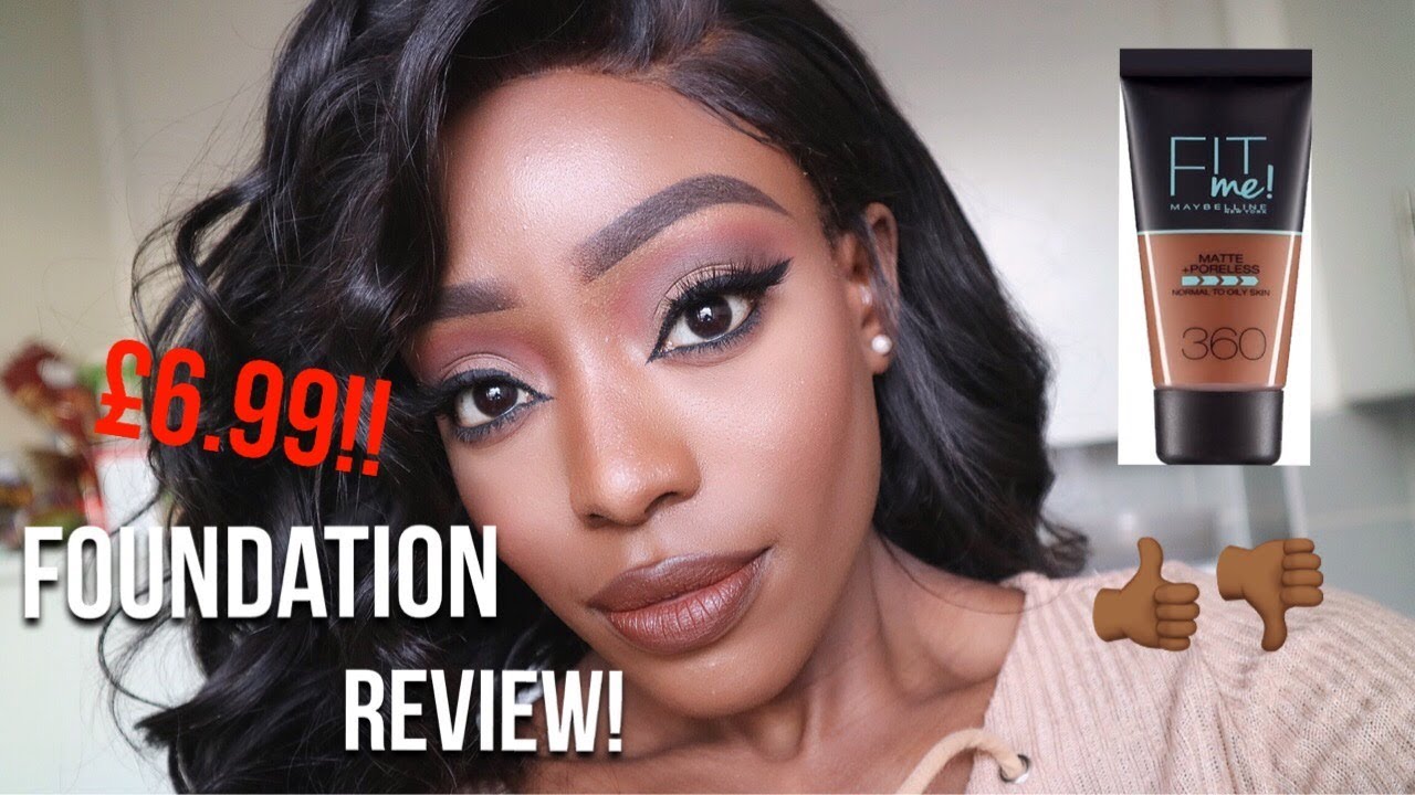OILY SKIN FRIENDLY FOUNDATION? MAYBELLINE FIT ME MATTE + PORELESS REVIEW & WEAR TEST
