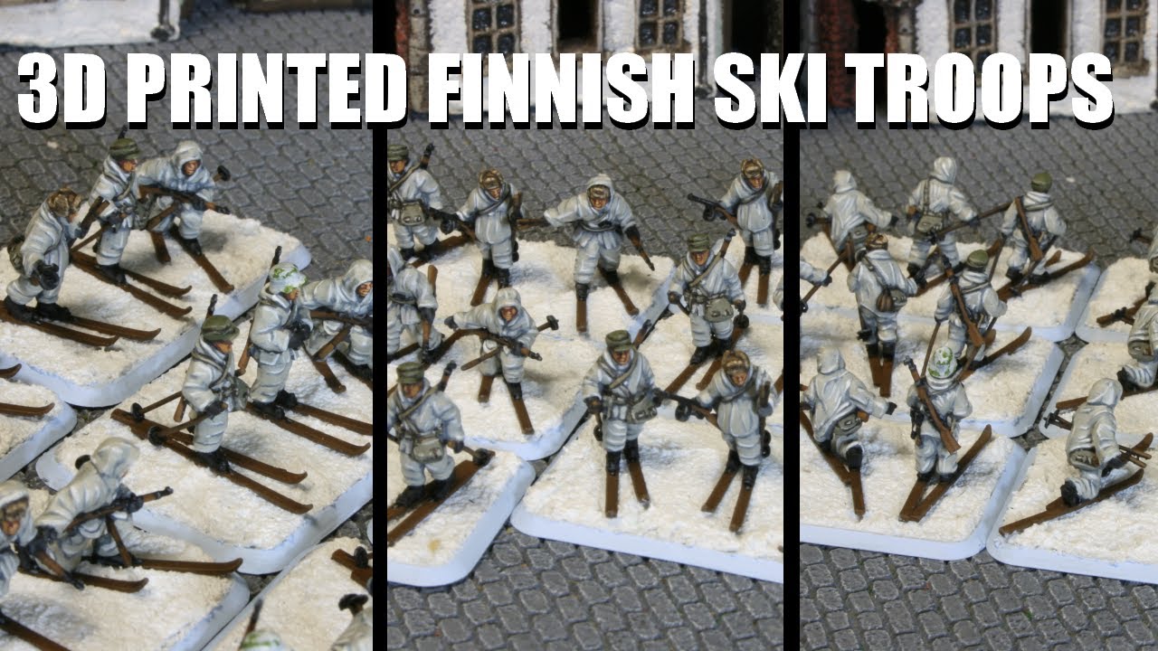 How to Paint 15mm 3d Printed Finnish Ski Troops
