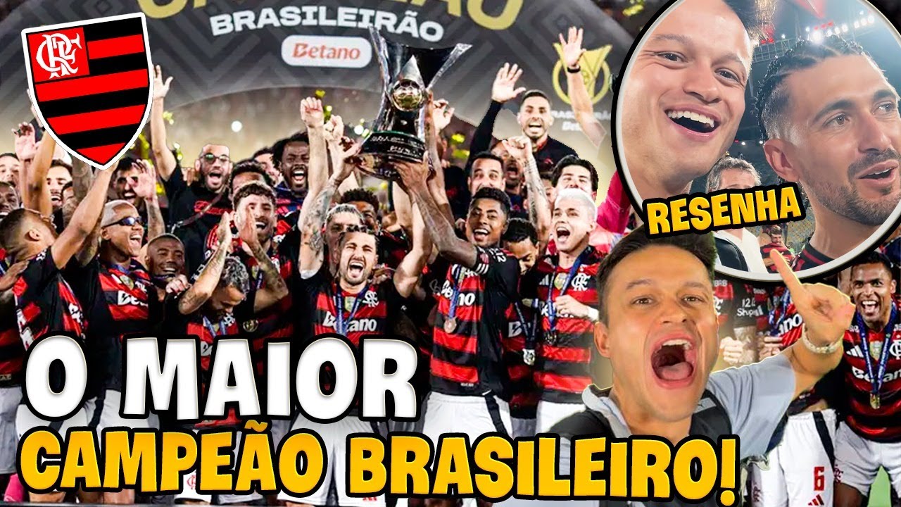 FLAMENGO CAMPEÃO BRASILEIRO E EU ENTREI NO CAMPO COM OS JOGADORES! A MAIOR FESTA QUE EU JÁ VI!