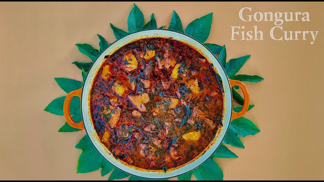 Gongura Fish Curry | Fish Curry with Roselle/Sorrel Leaves