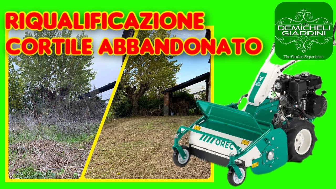 Disboscamento e riqualificazione area verde privata in stato di abbandono con la Trincia Orec HR672H