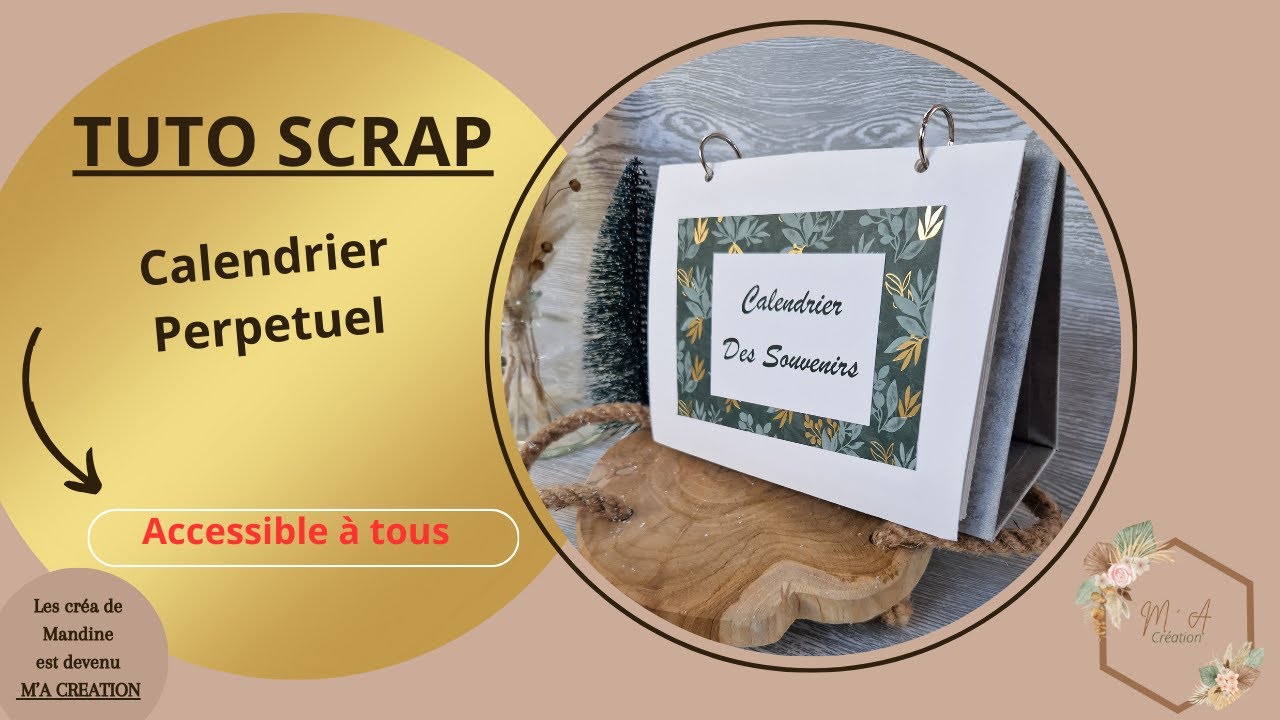 TUTO SCRAP - Calendrier perpétuel