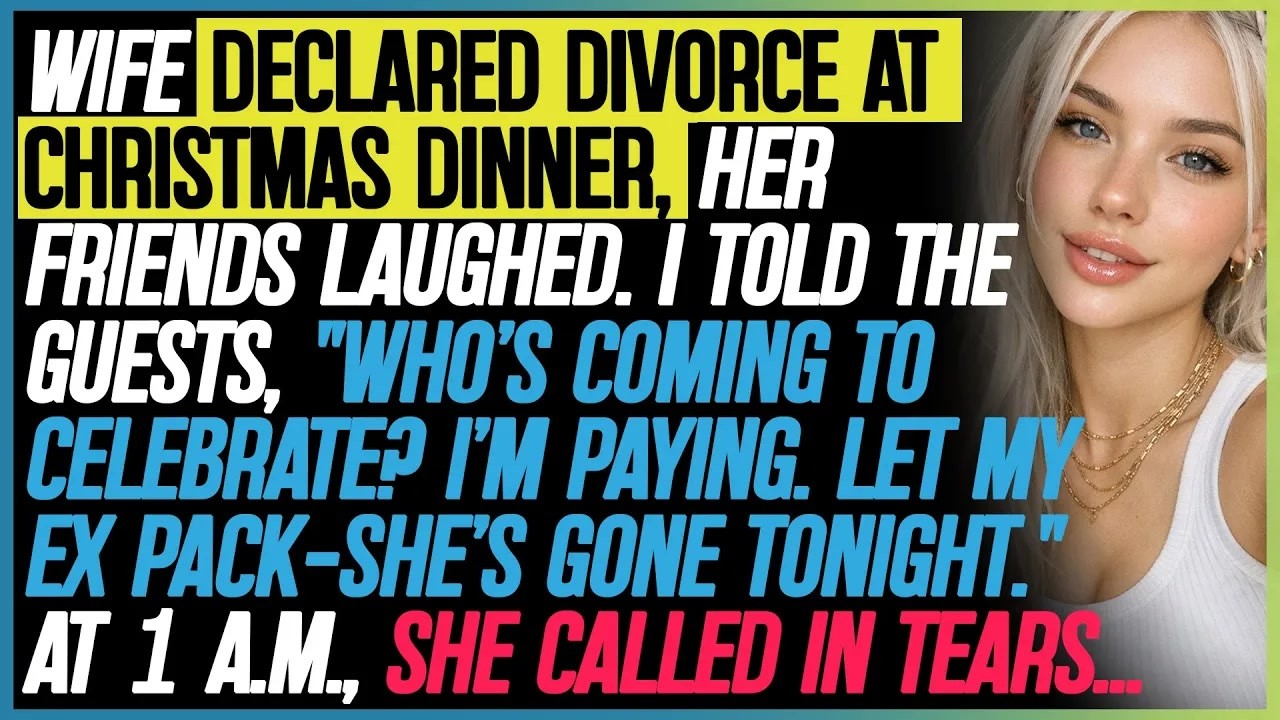 She Announced Divorce at Christmas Dinner — So I Told Everyone the Truth