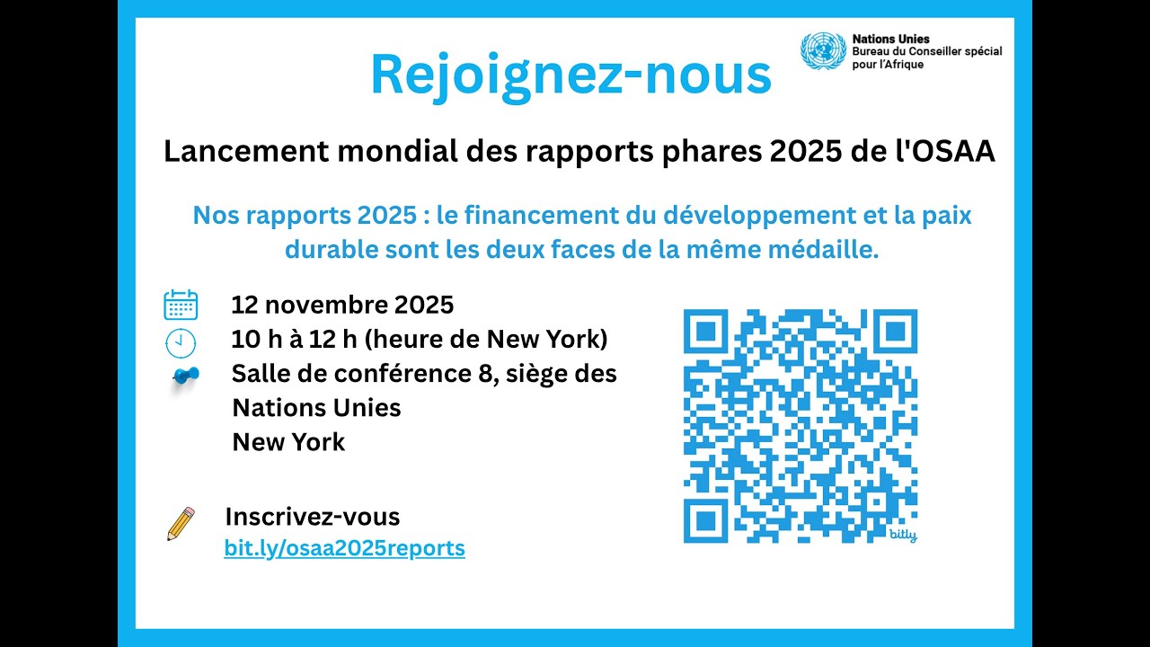 Lancement mondial des rapports phares 2025 de l'OSAA