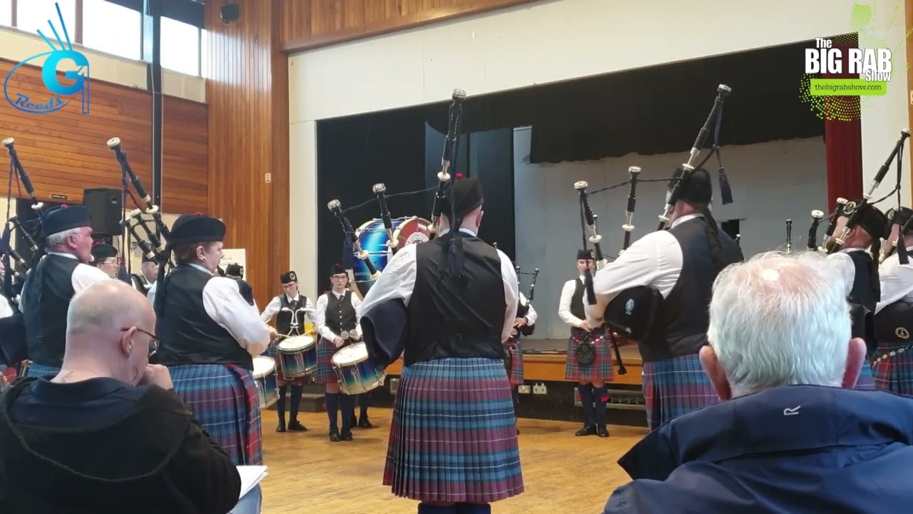lower Clyde Pipe Band at the Ayrshire Indoors 2023