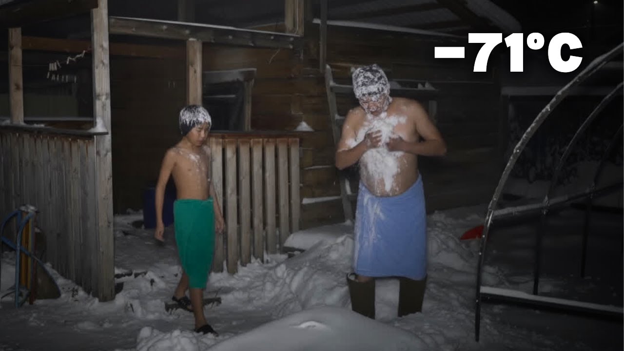 Como Tomamos Banho e Lavamos a Roupa a -71°C | Yakutia, Sibéria