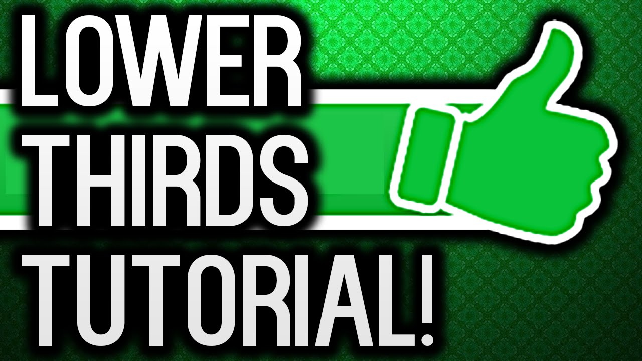How To Make Lower Thirds In Photoshop! (Leave A Like Overlay Tutorial)