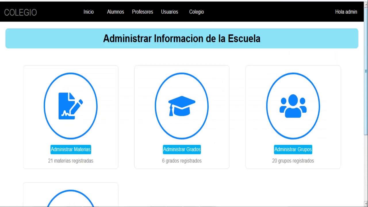 Sistema escolar 2 con PHP, MySQL y Javascript (código  fuente gratis)