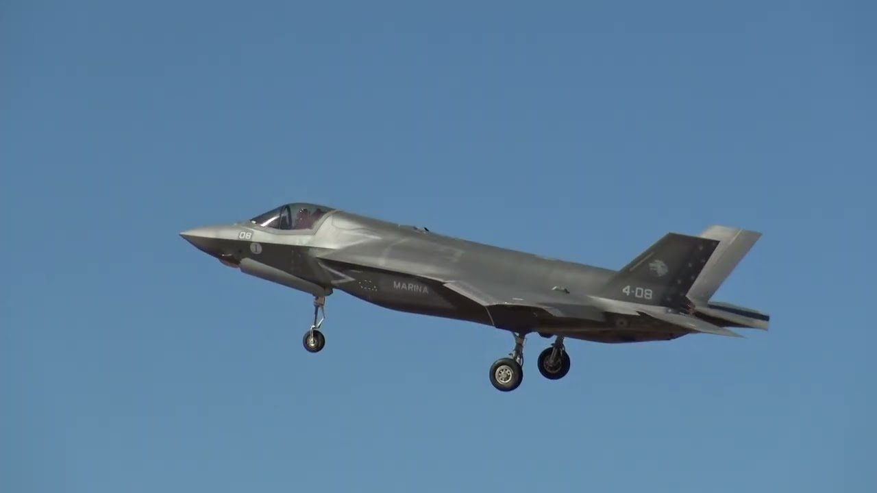 TLP 2025-3 Italy Navy Lockheed Martin F-35B Lightning II (MM7460 4-08) Landing Albacete LEAB
