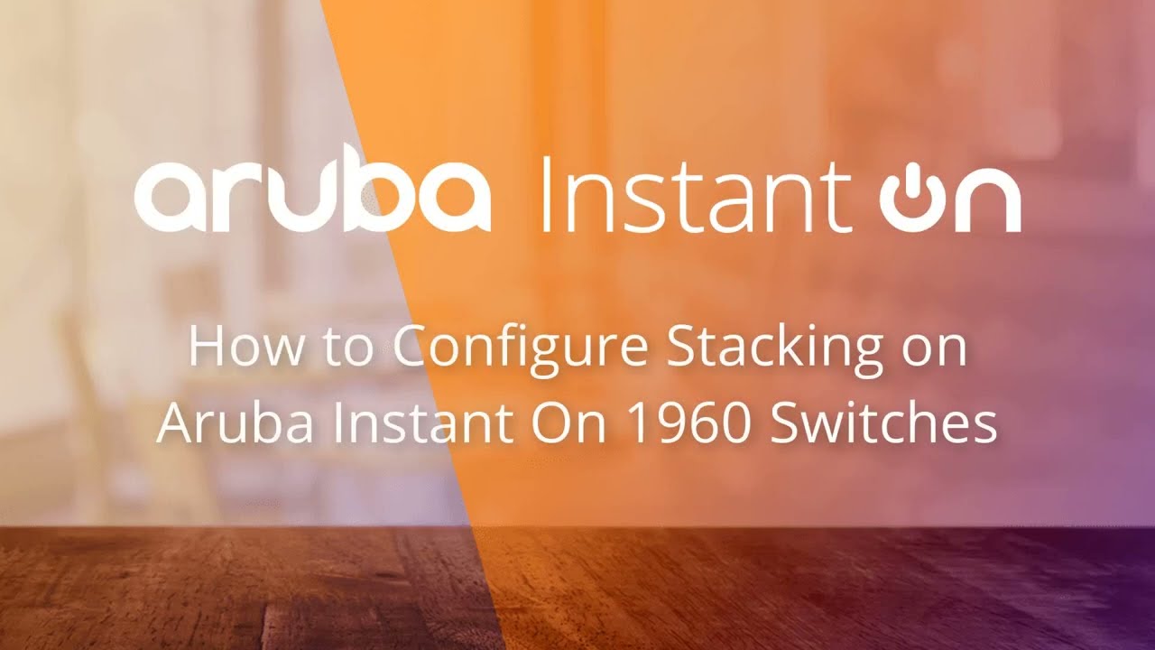 Как настроить стекирование на коммутаторах Aruba Instant On 1960