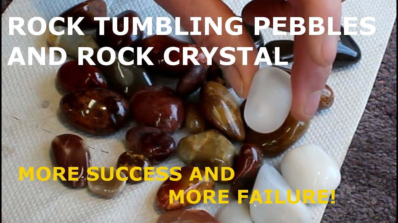 Rock Tumbling pebbles from a Devon Beach. Success and failure!
