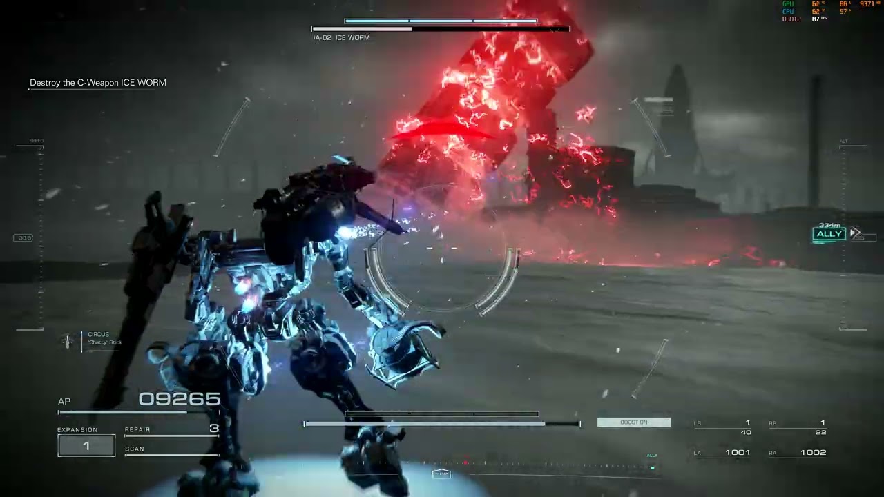 IA-02 Ice Worm (first kill) - Armored Core 6