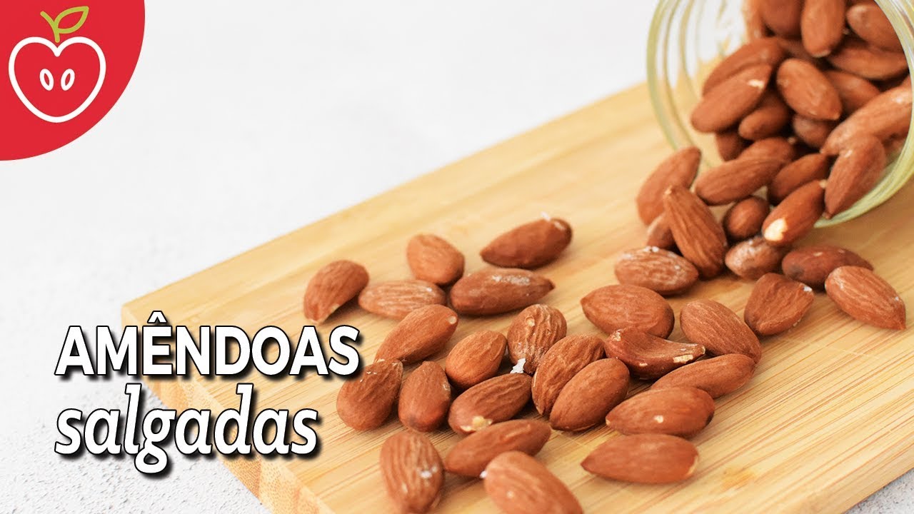 COMO FAZER AMÊNDOAS TORRADAS E SALGADAS | Idéia de lanche