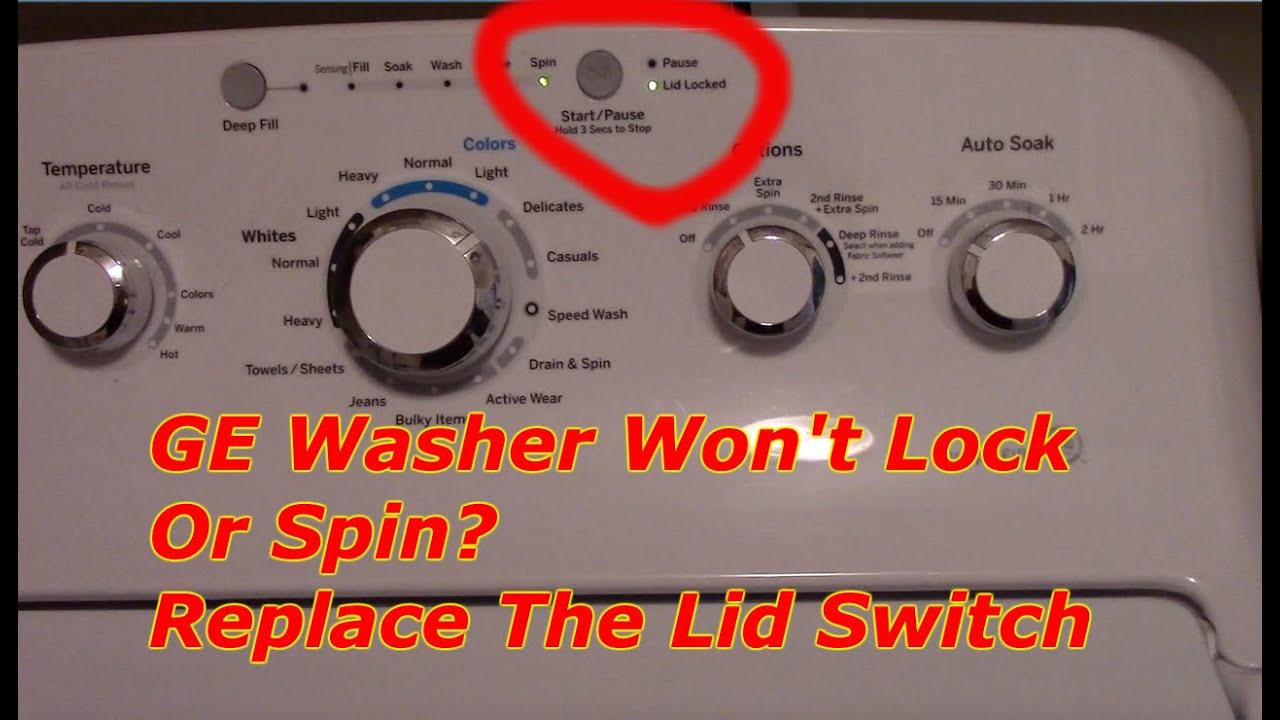 How To Replace A Lid Switch On A GE Washing Machine