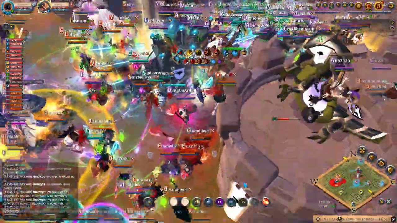 Albion Online ZVZ деф замка от контингентов 18 Utc