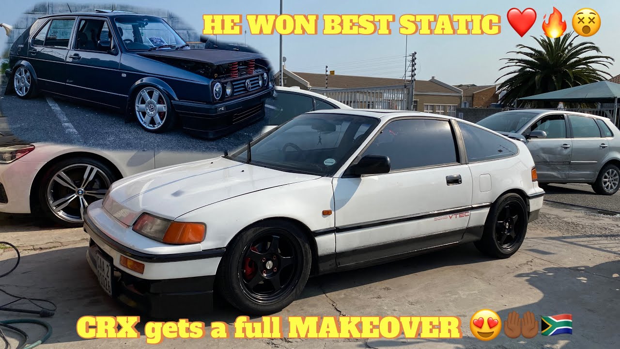 HONDA CRX calliper RESTORATION + Suspensions MODS 🔥❤️// CUSTOM MK1 TopHats 🇿🇦👌🏾